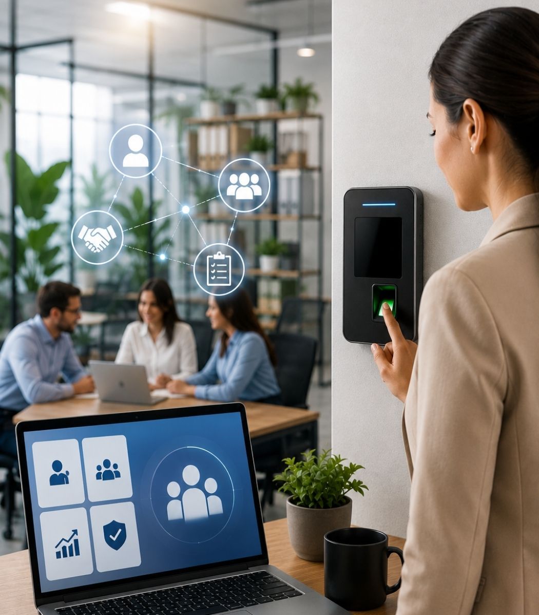 Empresa utilizando Aspel NOI Asistente para controlar asistencias y gestionar personal