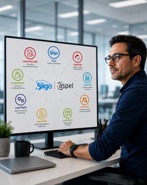 Especialista de Consultoría GIMEX brindando soporte técnico Aspel
